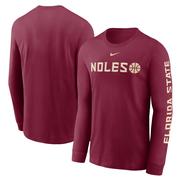 Florida State Nike Cotton Basketball Icon Long Sleeve Tee